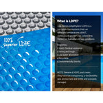 Aquabuddy Pool Cover 500 Micron 8x4.2m Swimming Pool Silver Solar Blanket 5.5m Roller - Home & Garden > Pool &