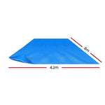 Aquabuddy Pool Cover 500 Micron 8x4.2m Swimming Pool Solar Blanket Blue - Home & Garden > Pool & Accessories