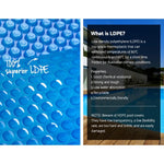 Aquabuddy Pool Cover 8x4.2m 400 Micron Blue Swimming Pool Solar Blanket 5.5m Roller - Home & Garden > Pool & Accessories