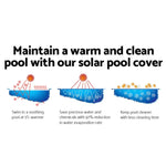Aquabuddy Pool Cover 8x4.2m 400 Micron Swimming Pool Solar Blanket Blue - Home & Garden > Pool & Accessories