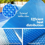 Aquabuddy Pool Cover 8x4.2m 400 Micron Swimming Pool Solar Blanket Blue - Home & Garden > Pool & Accessories