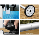 Aquabuddy Pool Cover Roller 5.5m Adjustable Swimming Pool Solar Blanket Reel Blue - Home & Garden > Pool & Accessories