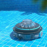 Aquabuddy Robotic Pool Cleaner Automatic Vacuum Swimming Robot Filter Cordless - Home & Garden > Pool & Accessories
