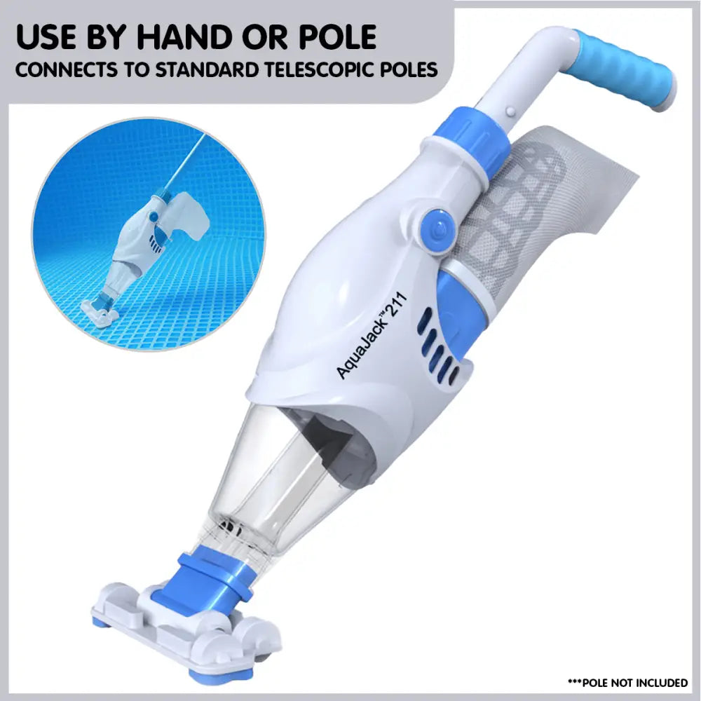 Aquajack 211 Cordless Rechargeable Spa and Pool Vacuum Cleaner - Home & Garden > Pool & Accessories
