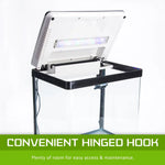 Aquarium Curved Glass RGB LED Fish Tank Set Filter Pump 30L - Pet Care > Aquarium > Aquariums