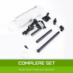 Aquarium Curved Glass RGB LED Fish Tank Set Filter Pump 30L - Pet Care > Aquarium > Aquariums