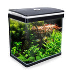 Aquarium Curved Glass RGB LED Fish Tank Set Filter Pump 30L - Pet Care > Aquarium > Aquariums
