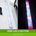 Aquarium Curved Glass RGB LED Fish Tank Set Filter Pump 52L - Pet Care > Aquarium > Aquariums