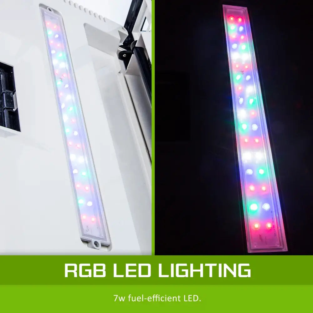 Aquarium Curved Glass RGB LED Fish Tank Set Filter Pump 52L - Pet Care > Aquarium > Aquariums
