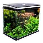 Aquarium Curved Glass RGB LED Fish Tank Set Filter Pump 52L - Pet Care > Aquarium > Aquariums