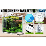 Aquarium Starfire Glass Fish Tank Set Filter Pump 16L - Pet Care > Aquarium > Aquariums