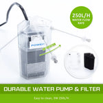 Aquarium Starfire Glass Fish Tank Set Filter Pump 16L - Pet Care > Aquarium > Aquariums