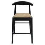 Arden Solid Oak Loom Kitchen Counter Stool (Black) - Furniture > Bar Stools & Chairs > Table & Bar Stools