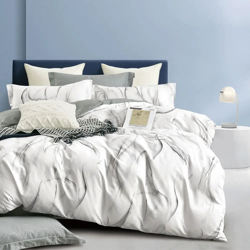 Ardor 250TC Vander Cotton Sateen Quilt Cover Set Queen - Home & Garden > Bedding