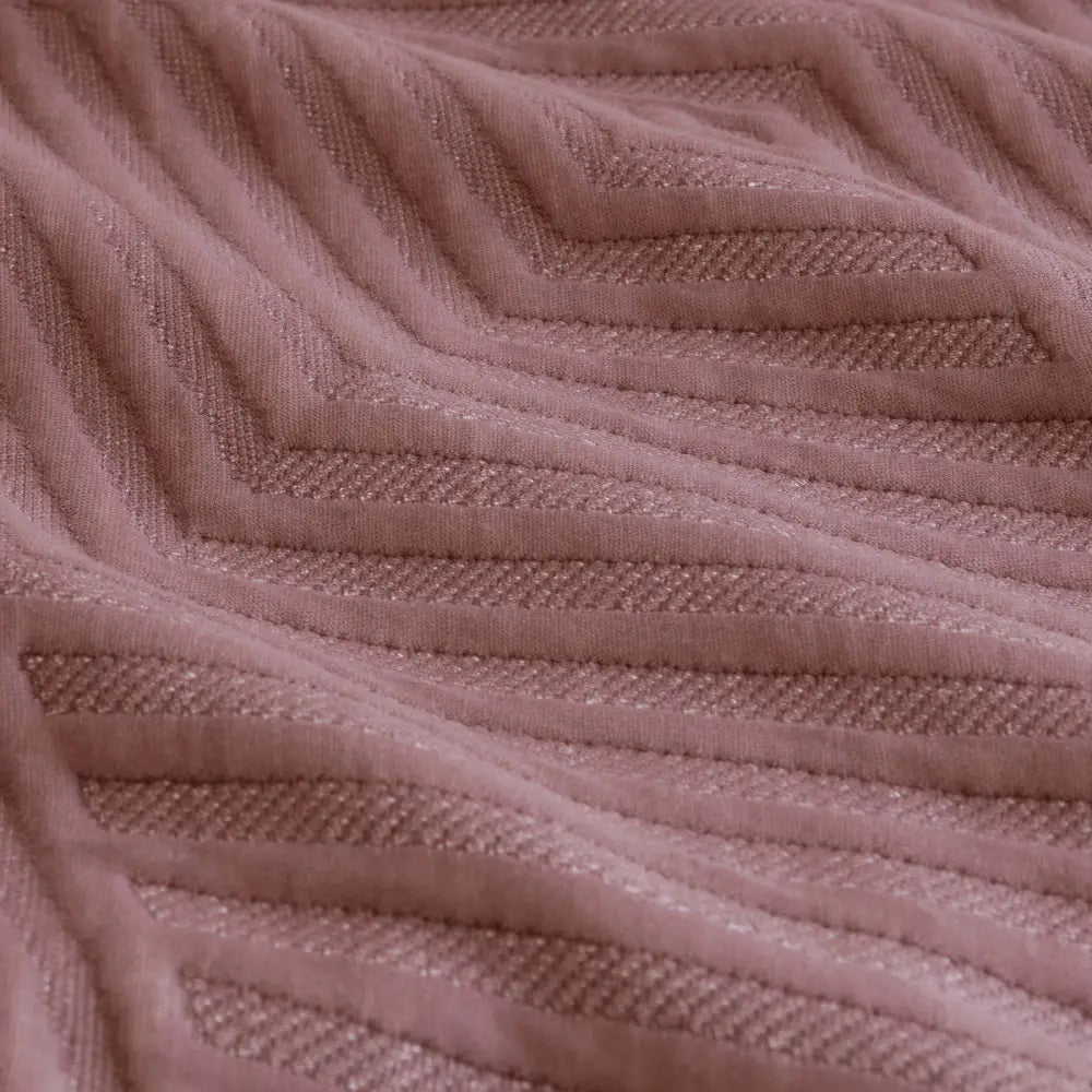 Ardor Alton Burlwood Jacquard Embossed Texture Geo Quilt Cover Set King - Home & Garden > Bedding