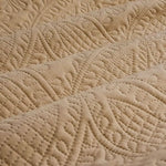 Ardor Chateau Cinnamon Embossed Quilt Cover Set Queen - Home & Garden > Bedding
