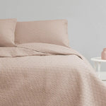 Ardor Chloe Powder Pink 3 Pcs Quilted Coverlet Set Queen/King - Home & Garden > Bedding