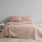 Ardor Chloe Powder Pink 3 Pcs Quilted Coverlet Set Queen/King - Home & Garden > Bedding