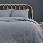 Ardor Earth Grey Cotton Gauze Quilt Cover Set Queen - Home & Garden > Bedding