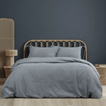 Ardor Earth Grey Cotton Gauze Quilt Cover Set Queen - Home & Garden > Bedding