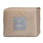 Ardor Hana Champagne Embossed Velvet Quilt Cover Set Queen - Home & Garden > Bedding