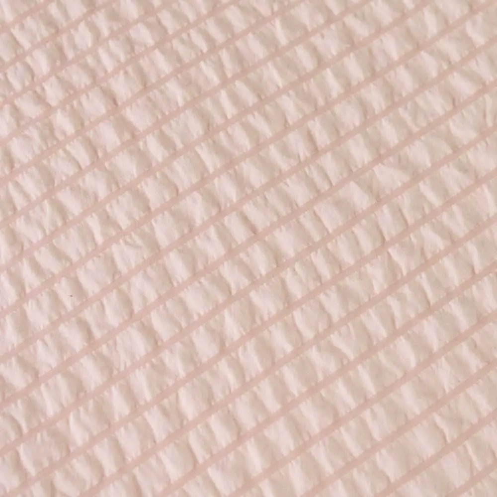 Ardor Ingrid Blush Seersucker Stripe Quilt Cover Set Double - Home & Garden > Bedding