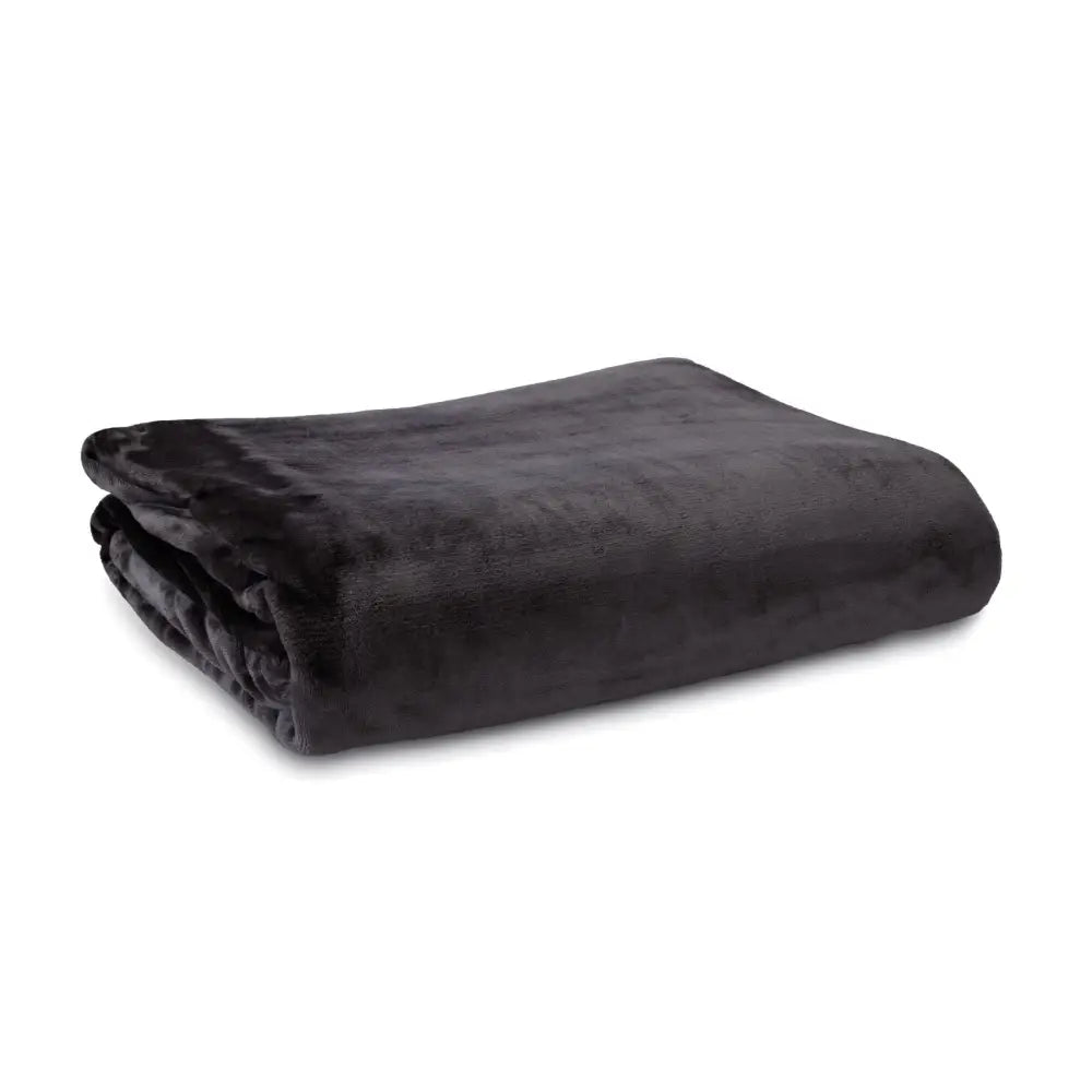 Ardor Lucia Luxury Push Blanket Charcoal King - Home & Garden > Bedding