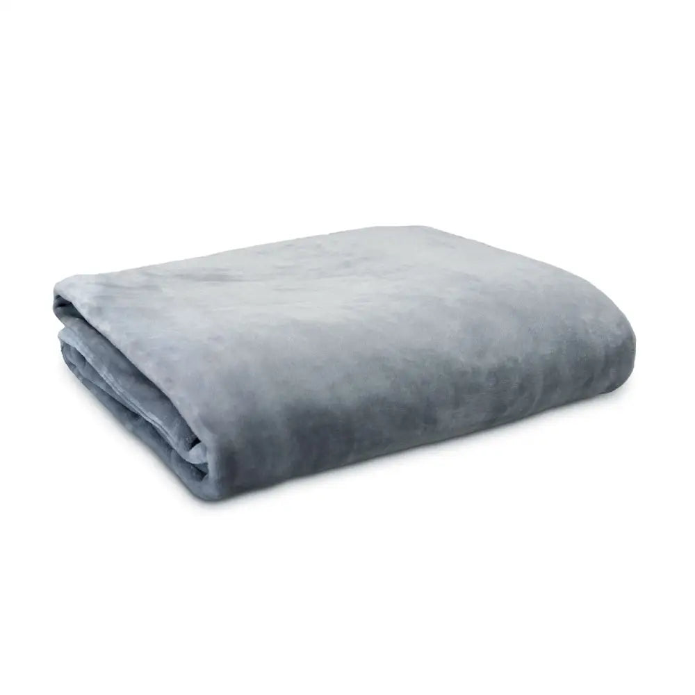Ardor Lucia Luxury Push Blanket Silver Super King - Home & Garden > Bedding