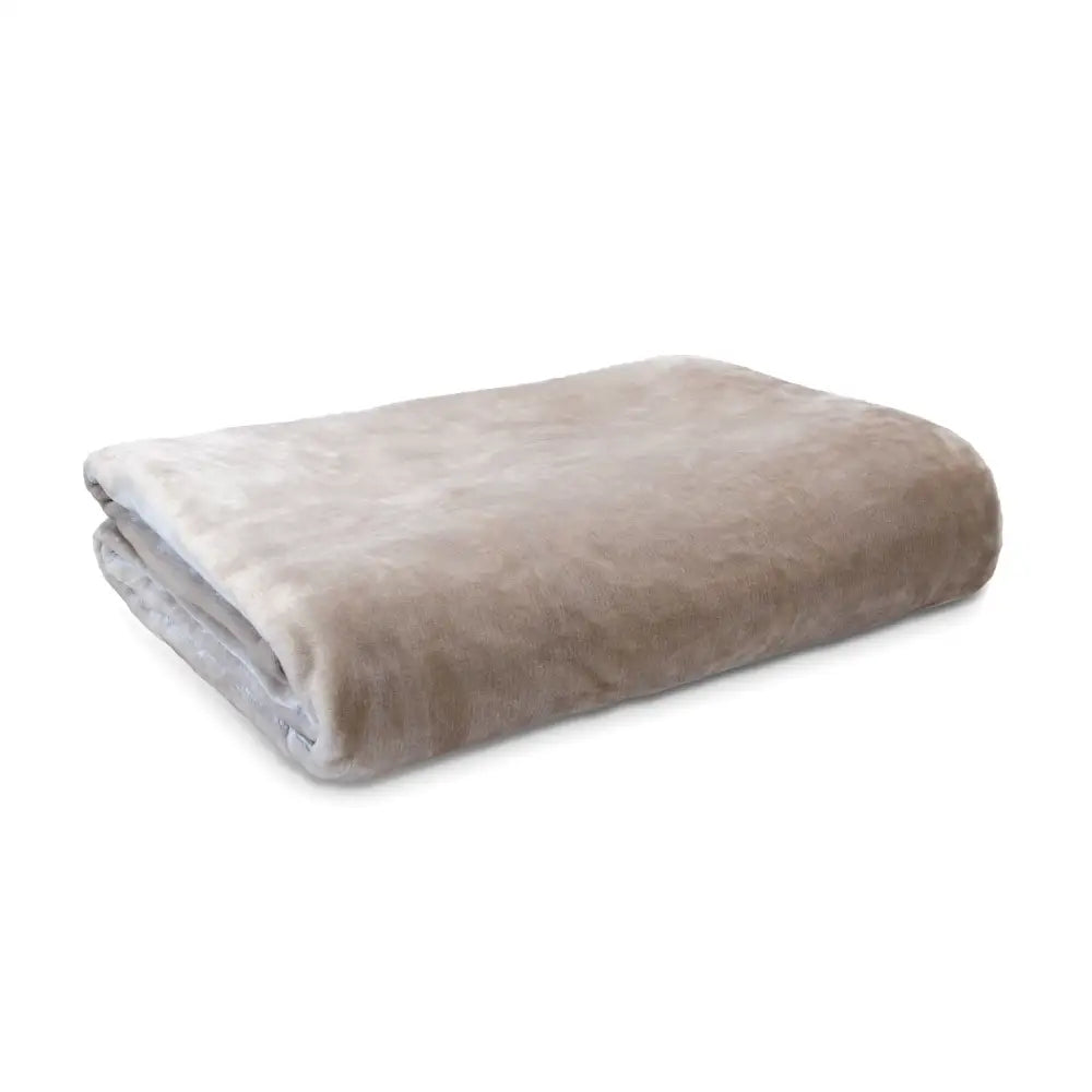 Ardor Lucia Luxury Push Blanket Stone Super King - Home & Garden > Bedding