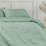Ardor Molly Palm Green Quilted Quilt Cover Set King - Home & Garden > Bedding