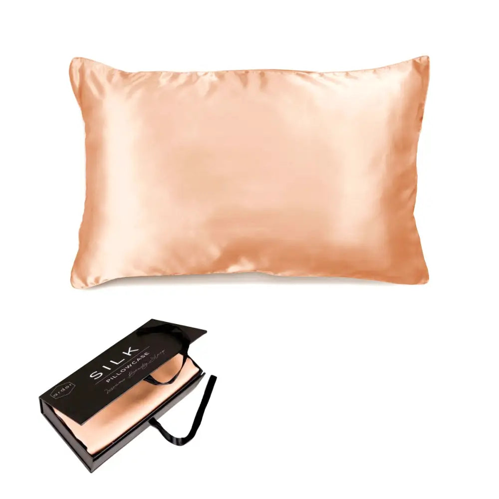 Ardor Mulberry Silk Standard Pillowcase Peach Spritz - Home & Garden > Bedding