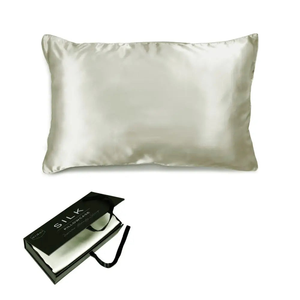 Ardor Mulberry Silk Standard Pillowcase Silver Nights - Home & Garden > Bedding