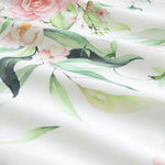Ardor Rose Whisper Soft Sage Printed Floral Quilt Cover Set Queen - Home & Garden > Bedding