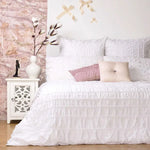 Ardor Tuscany White Quilt Cover Set QUEEN - Home & Garden > Bedding