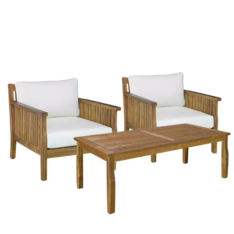 Arizona table and Armchairs 3pcs - Furniture > Outdoor