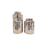 Armani Ceramic Canister - Set of 2 - Home & Garden > Decor > Vases & Table Decor