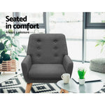 Armchair Tub Single Dining Chair - Furniture > Bar Stools & Chairs > Arm Chairs & Recliners
