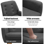 Armchair Tub Single Dining Chair - Furniture > Bar Stools & Chairs > Arm Chairs & Recliners