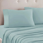 Art Terrace Microfiber Sheet Set King 33cm Wall Ice Blue - Home & Garden > Curtains > Curtains & Drapes