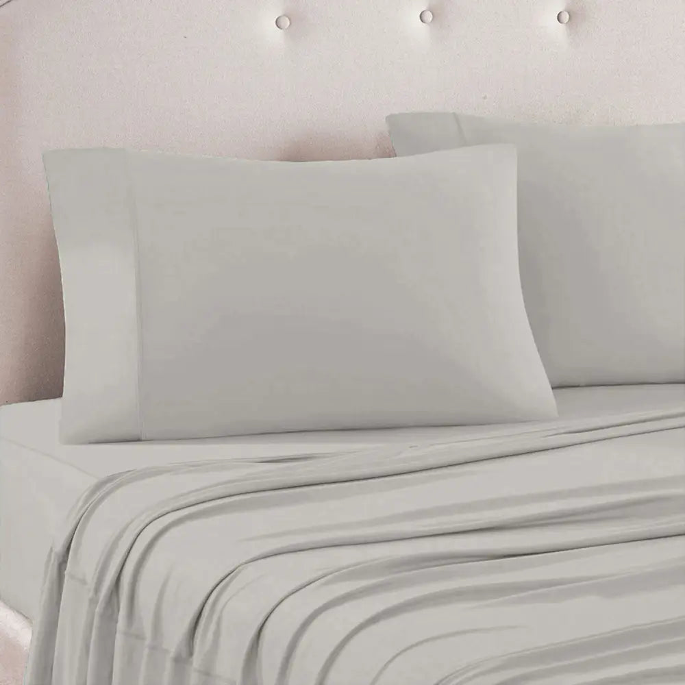 Art Terrace Microfiber Sheet Set King 33cm Wall Taupe - Home & Garden > Curtains > Curtains & Drapes