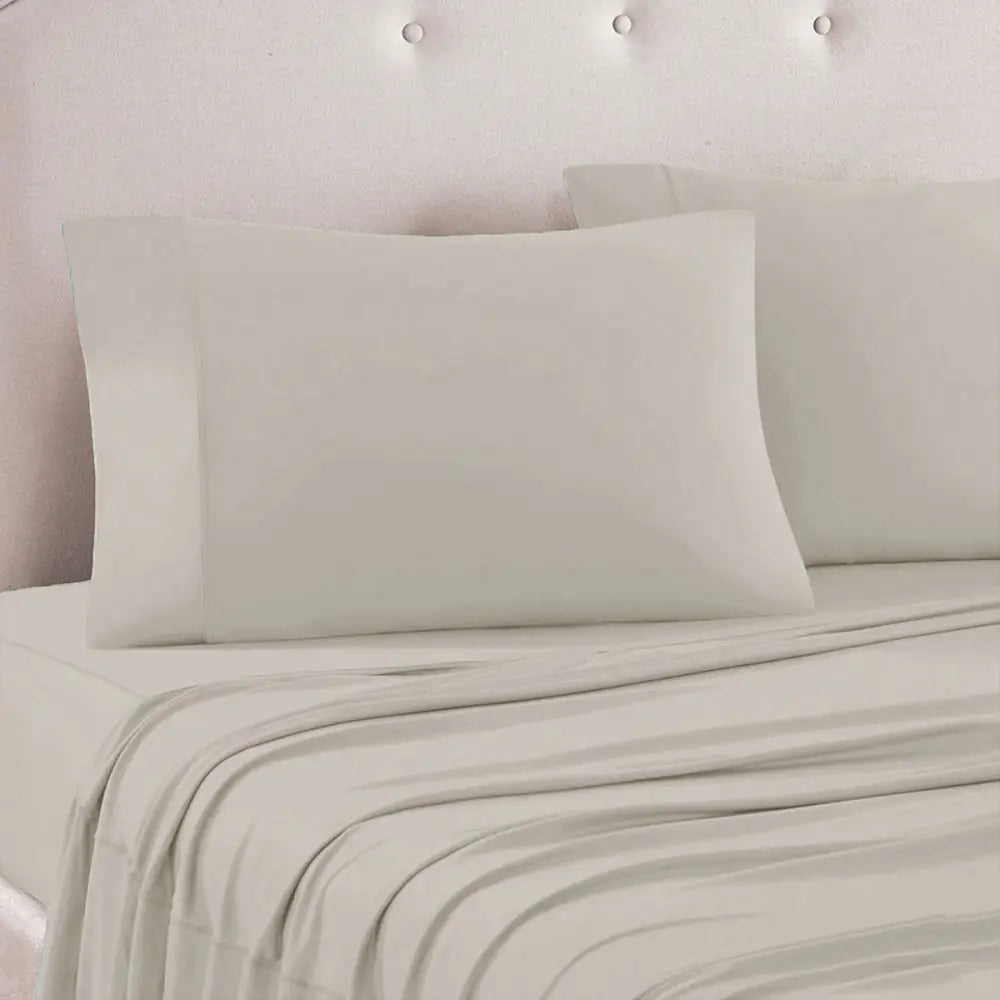 Art Terrace Microfiber Sheet Set Queen 33cm Wall Taupe - Home & Garden > Curtains > Curtains & Drapes