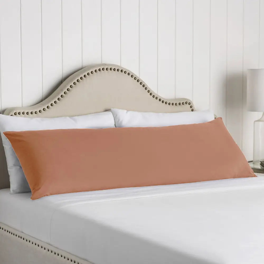 Artex 100% Cotton Body Pillowcase Ash Coral - Home & Garden > Bedding