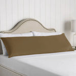 Artex 100% Cotton Body Pillowcase Brown - Home & Garden > Bedding