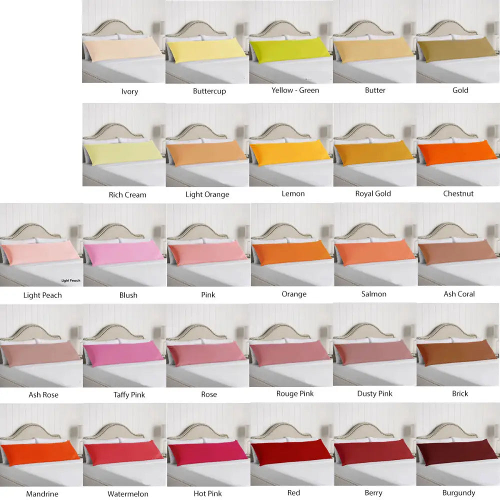 Artex 100% Cotton Body Pillowcase Buttercup - Home & Garden > Bedding