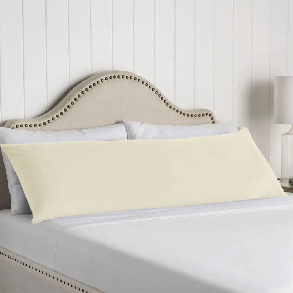 Artex 100% Cotton Body Pillowcase Cream - Home & Garden > Bedding