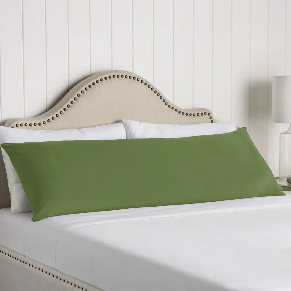 Artex 100% Cotton Body Pillowcase Dark Green - Home & Garden > Bedding