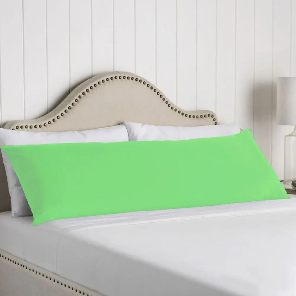 Artex 100% Cotton Body Pillowcase Green - Home & Garden > Bedding