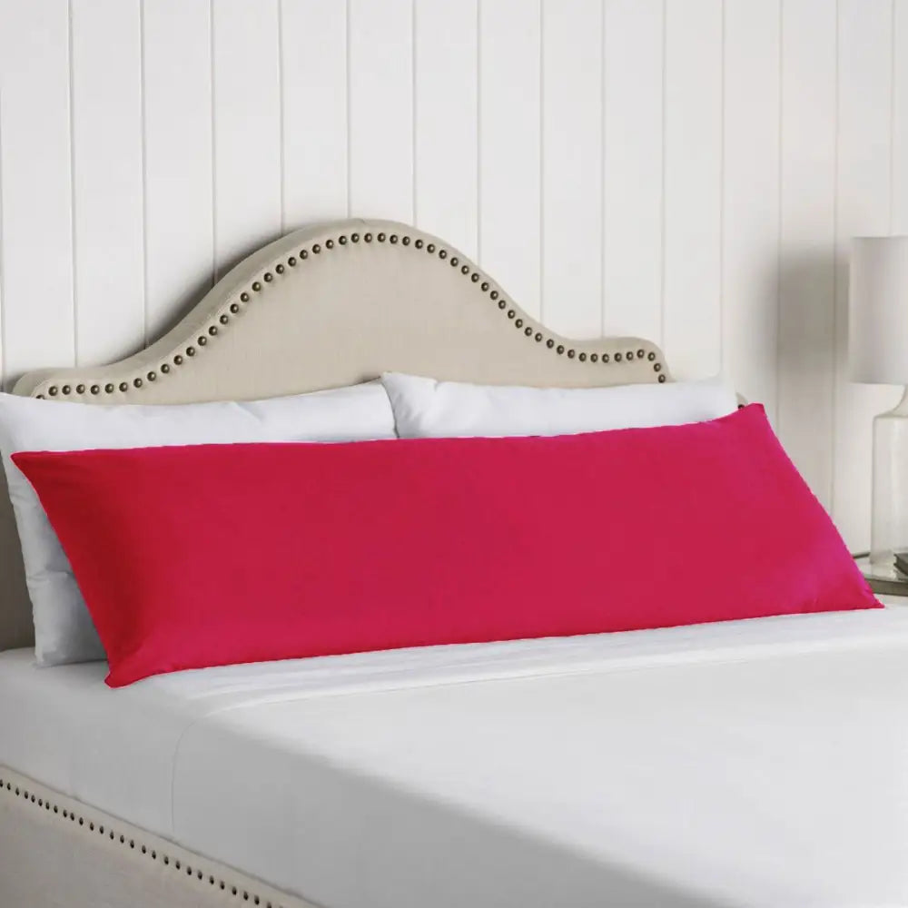 Artex 100% Cotton Body Pillowcase Hot Pink - Home & Garden > Bedding