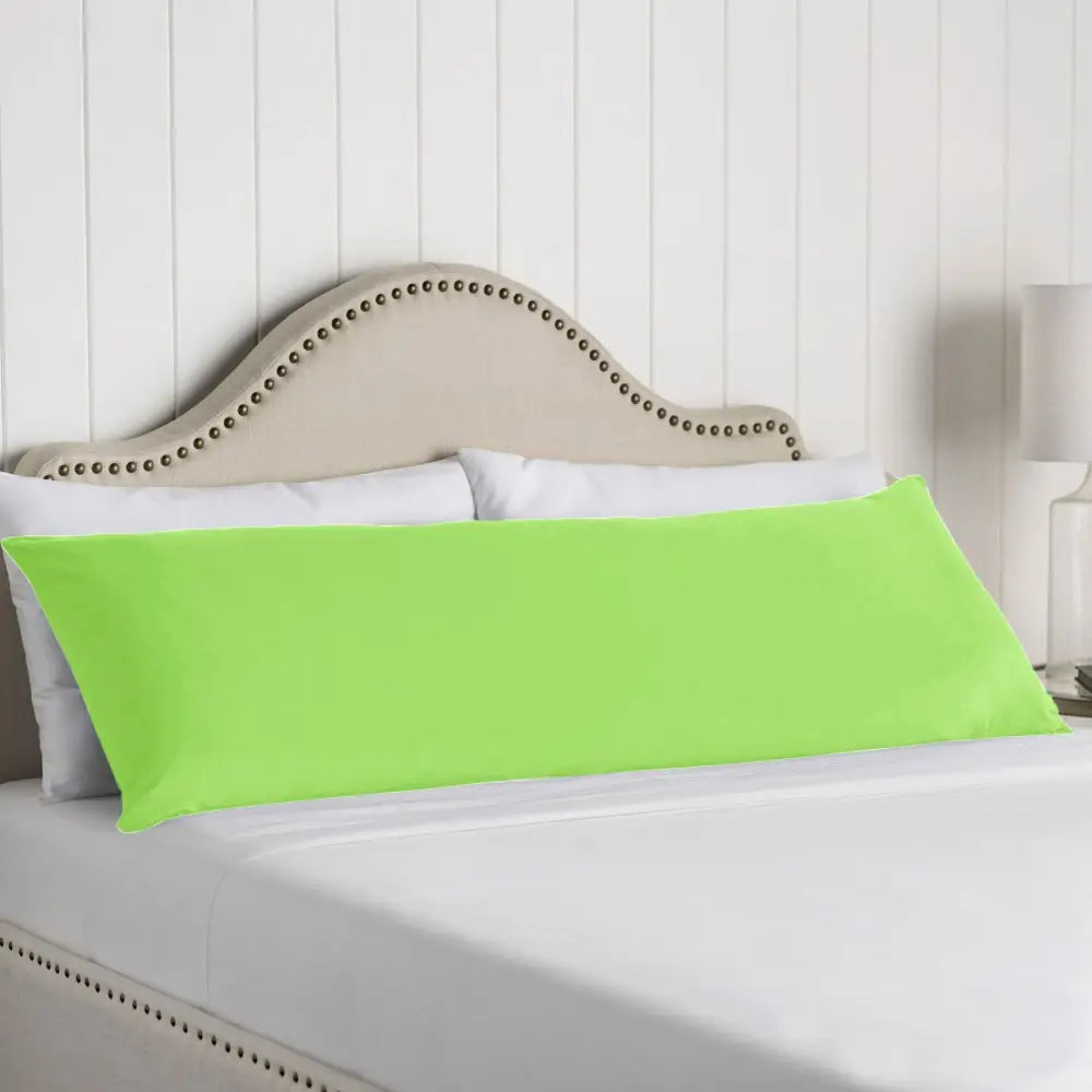 Artex 100% Cotton Body Pillowcase Lime - Home & Garden > Bedding