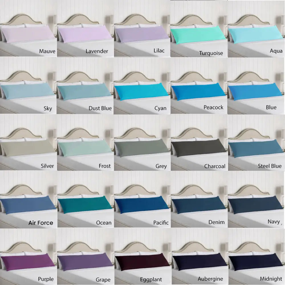 Artex 100% Cotton Body Pillowcase Navy - Home & Garden > Bedding